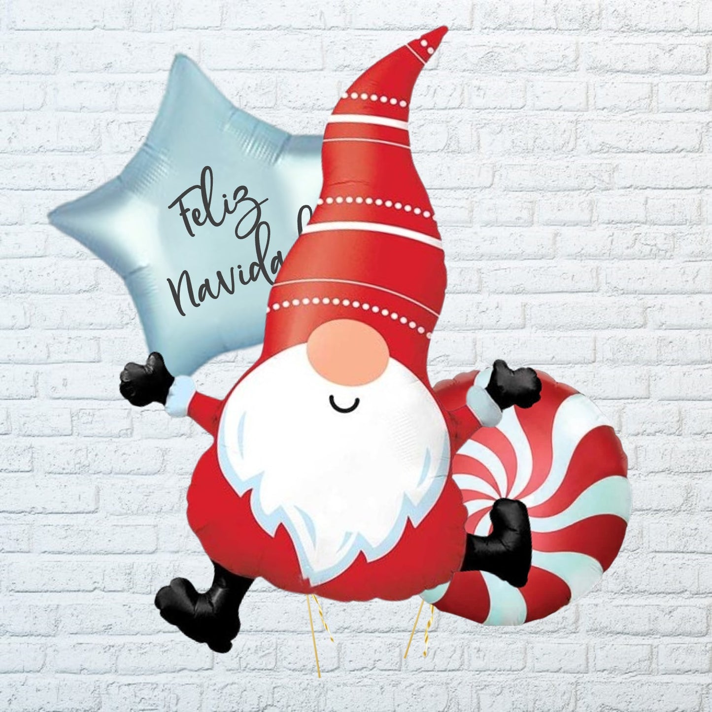 Globo papa noel con globo personalizado para regalar estas navidades en la coruña