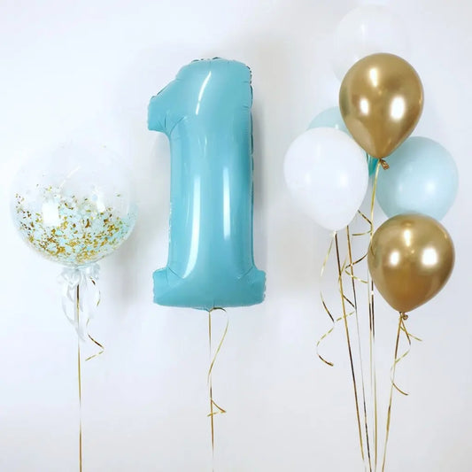 Balloon Kit 1 Añito Blue Gold - Parada Obligada