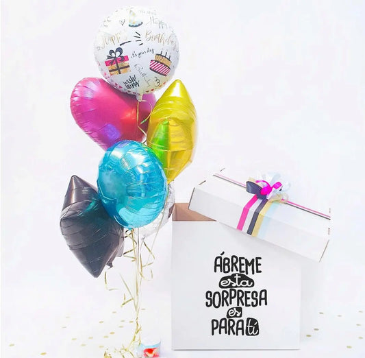 regalo original para cumpleaños con globos para enviar a domicilio